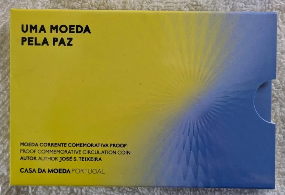 Moeda comemorariva 2€ Proof Portugal, Uma Moeda Pela Paz