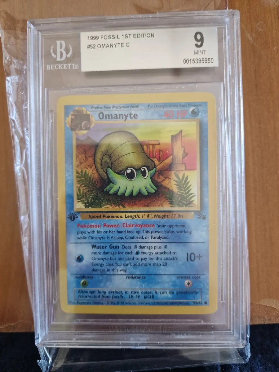 Omanyte Fossil 1st ED - Becket 9