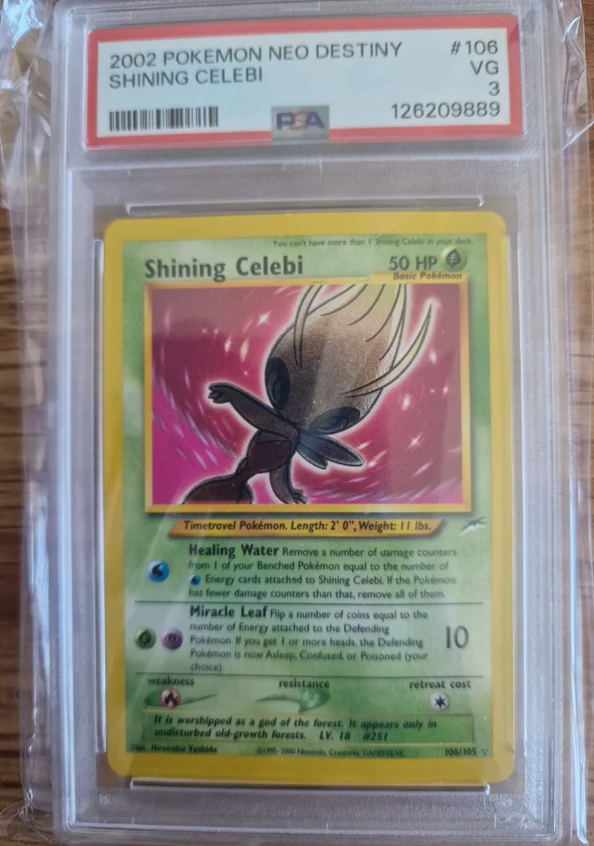 Shining Celebi PSA 3 - Neo Destiny