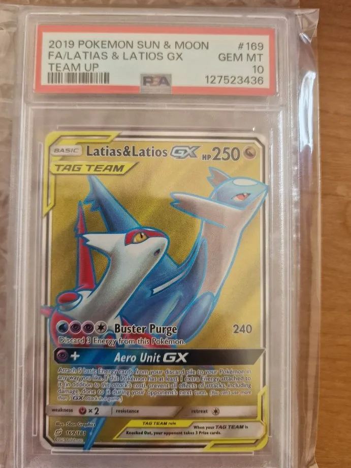 Latias & Latios GX Full Art - PSA 10