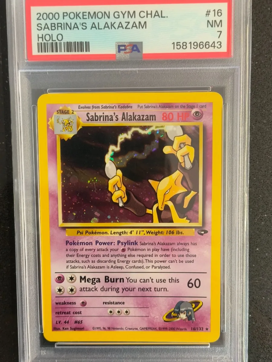 Sabrina's Alakazam #16 PSA 7 2000 Gym Challenge